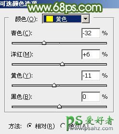 PS外景调色教程：给草地上外拍的清新少女写真照调出唯美的粉绿色