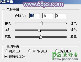 PS给室内亲密的情侣照片调出淡蓝韩系色调