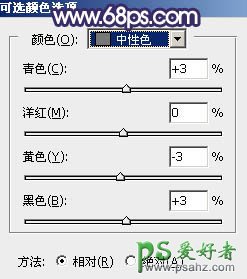 PS图片调色教程：给草地上自拍的女生唯美小清新照片调出秋季蓝红