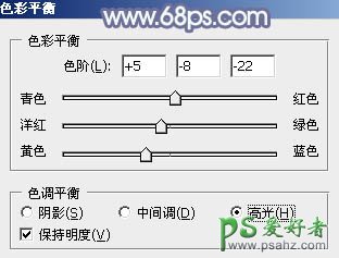 PS给清新可爱的未成年少女艺术照调出唯美的淡调青蓝色效果