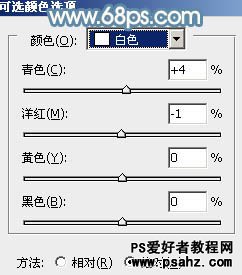 PS调色教程：给偏暗的清纯小美女图片调出淡淡的青红甜美色