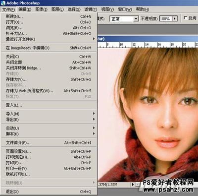 Photoshop CS2 入门学习：菜单的介绍