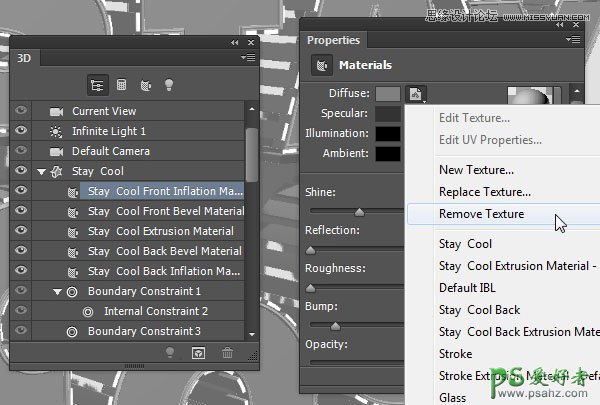 利用photoshop矢量工具和3D工具制作时尚大气的3D立体艺术字