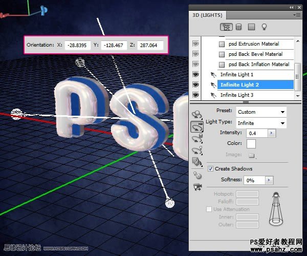 photoshop设计高光塑料效果的立体艺术字特效教程