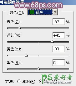 PS调色教程：把绿色草原上的美女调出淡黄的秋景风格