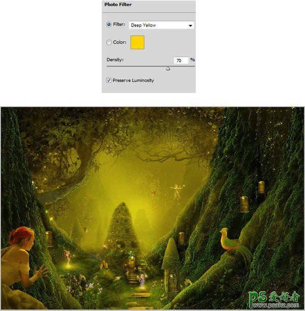 PS魔幻场景合成教程:打造森林深处童话世界里奇幻的精灵场景特效