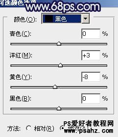 PS调色教程：给漂亮的车模美女调出淡黄色质感肤色