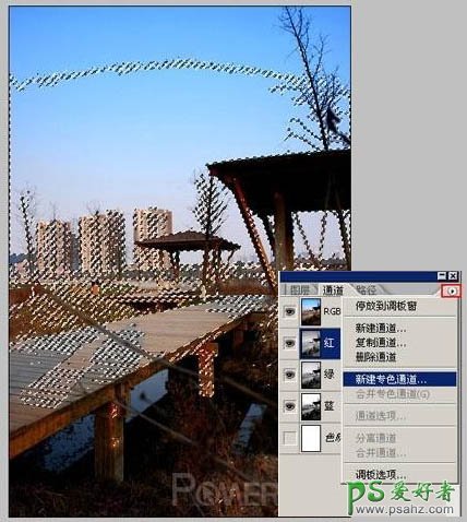 photoshop调出时尚流行的青黄色公园风景图片