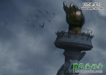 PS合成教程：创意合成科幻电影中洪水淹没地球的场景