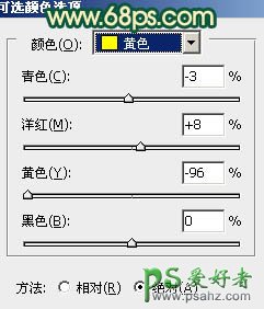 PS给绿调新清少女写真照调出个性粉橙色效果