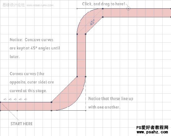 PS基础教程：利用钢笔工具制作漂亮光滑的曲线效果