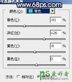 PS调色教程：给梦幻的情侣婚片调出蓝青色效果