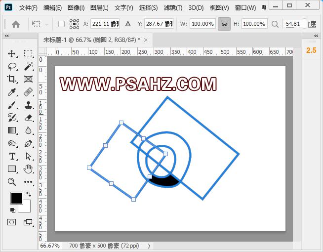 PS基础教程：利用形状工具制作电话图标，失量风格电话标志。