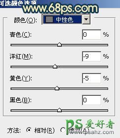 PS调色教程：给可家的室内美女写真照调出古典暗青色