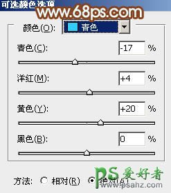 PS调色教程：给深情漂亮的街景少女照片调出甜美的橙红色