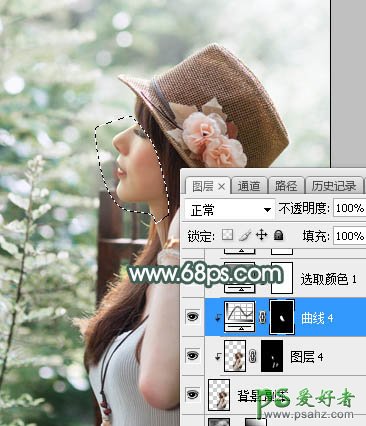 Photoshop给loli控漂亮的小美女夏日写真照调出梦幻的中性青色调