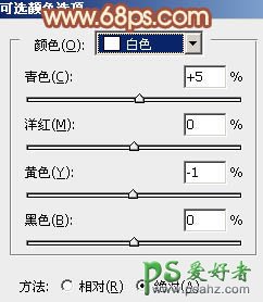 PS调色教程：给树林中的性感美女调出暖暖的橙红色