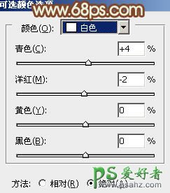 PS调色教程：给性感的欧美少女照片调出暖暖的橙红色调