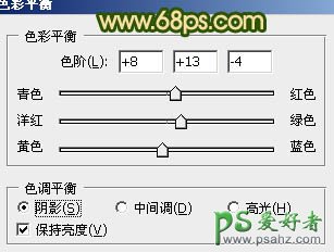 PS调色教程：给森林里的情侣婚片调出温馨的暖色调