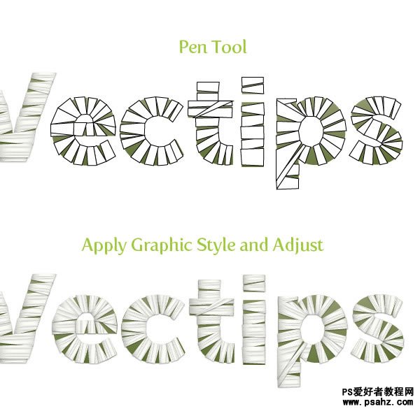 PS文字特效教程：设计个性的纱布缠绕文字效果