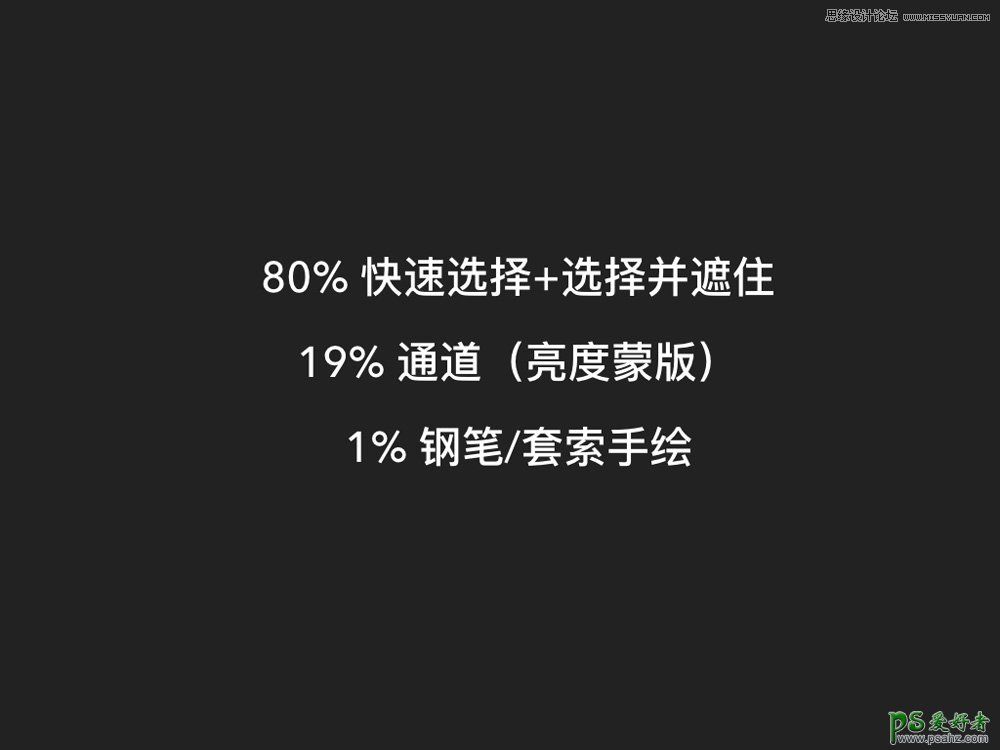 PS选区工具使用技巧：讲解建立选区的常见方法，选择并遮住工具