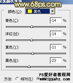 photoshop给对欧美情侣图片调出复古的淡黄褐色