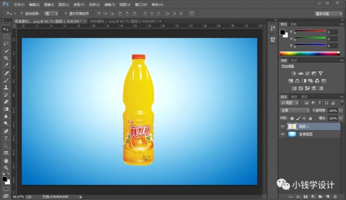 photoshop创意合成“橙汁四射”效果的饮料海报图片，橙汁广告。