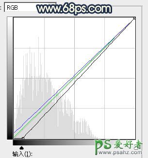 PS美女图片调色：给草丛中自拍的欧美女生照片调出柔和的晨曦霞光