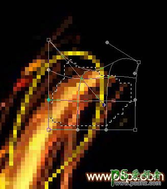 PS中秋节字体设计教程：打造一款艺术风格的金属镏金火焰字体