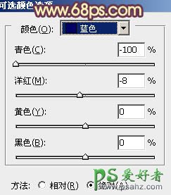 PS给漂亮的黑丝少妇街景照调出漂亮的蓝橙色