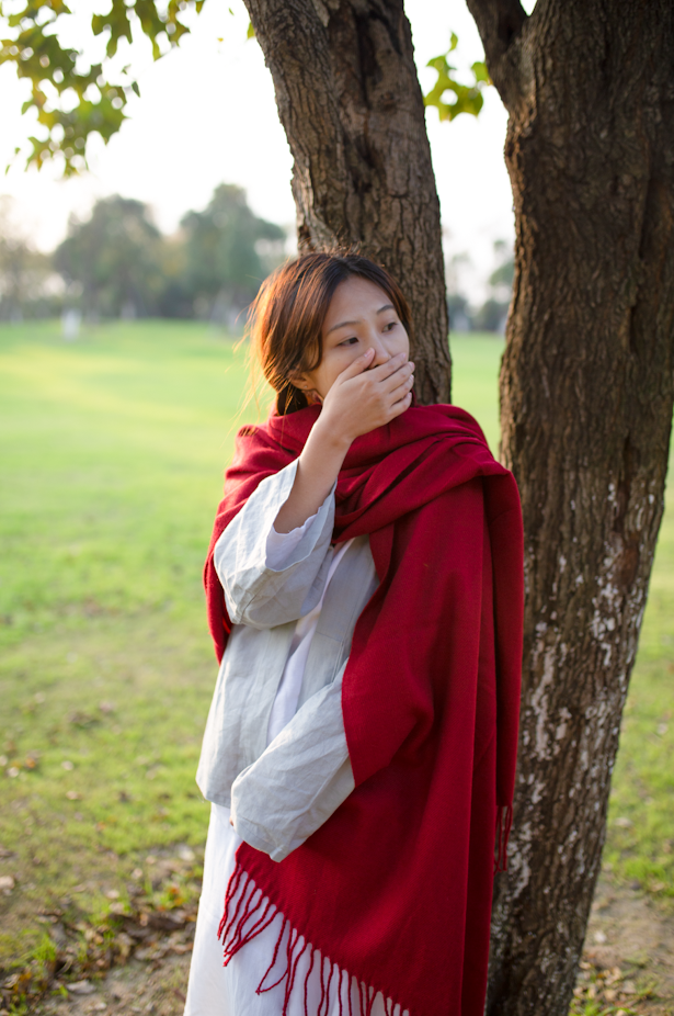 PS清新人像调色实例：利用后期处理打造清新通透的秋季人像艺术照