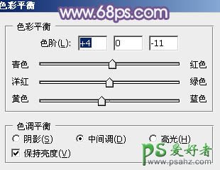 PS调色教程：打造韩系风格美眉艺术照效果