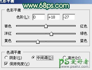 PS调色教程：给唯美少女艺术照调出暗调橙绿色