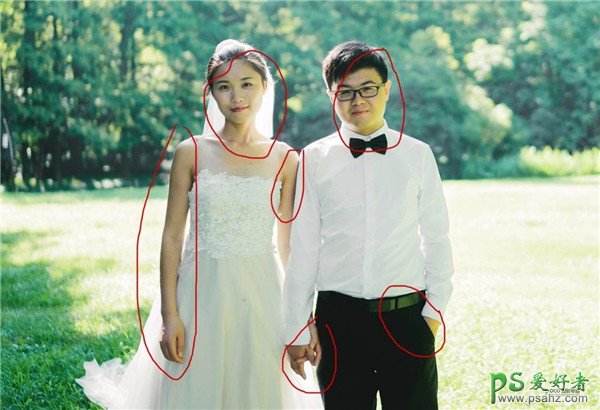 Photoshop婚片调色教程：给情侣婚纱照调出漂亮的夏日小清新风格