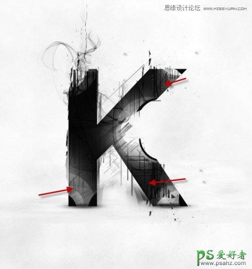 Photoshop文字特效制作实例教程：教您打造黑白抽象风格艺术字