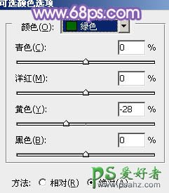 PS调色教程：给草地上的情侣婚纱照调出淡紫艺术色