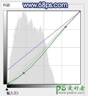 PS婚片调色教程：给秋季树林中拍摄的美女婚纱照调出唯美的青蓝色