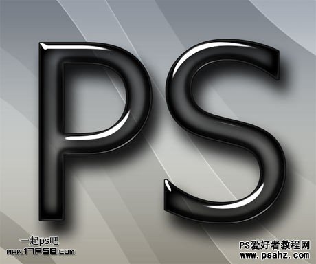 photoshop制作高光效果的硬塑料文字特效教程