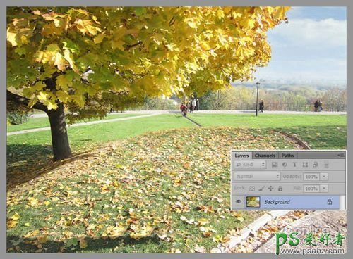 photoshop打造秋景3D立体字，可爱卡通效果立体文字特效教程