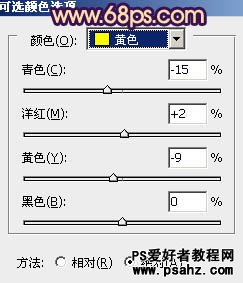 PS调色教程：给树要里的性感美女调出灿烂的青黄阳光色