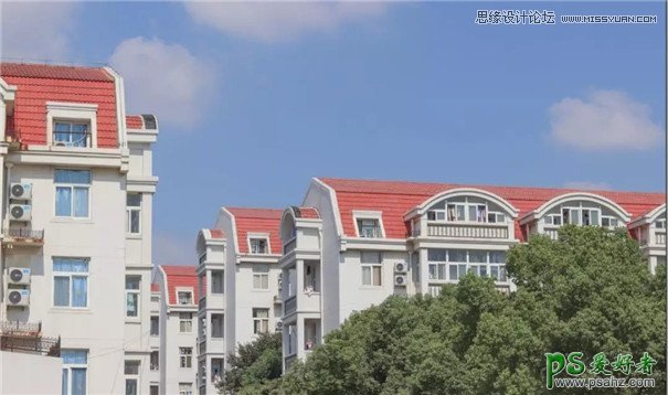 Photoshop给建筑物照片调出甜美的糖果色彩，糖果色建筑图片。