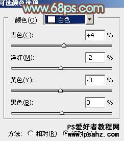 photoshop给路边清纯的少女调出冷冷的青色调