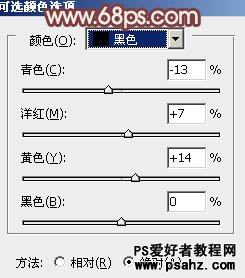 PS调色教程：为草地上的欧美少妇调出迷人的粉色