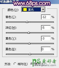 PS调色教程：给海滩上的欧美少女图片调出唯美霞光色