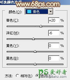 PS给春日绿树边上的清新少女艺术照调出柔和的橙黄色