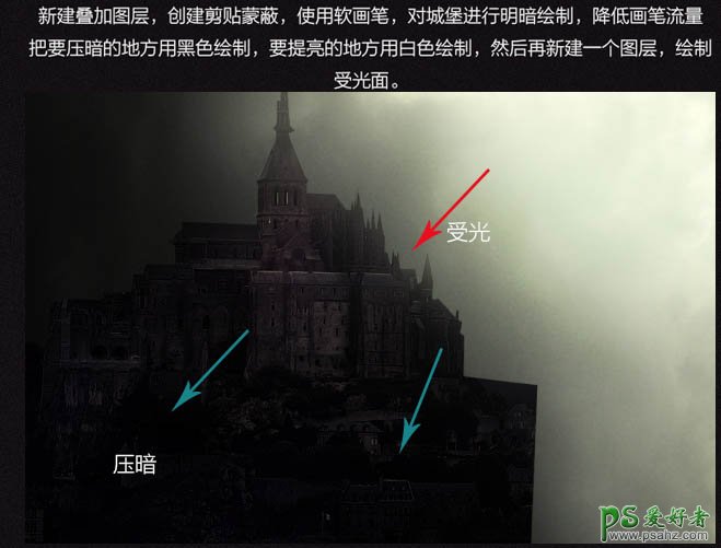 PS人像合成实例：打造科幻电影中的女巫-翻阅魔法书的女巫师