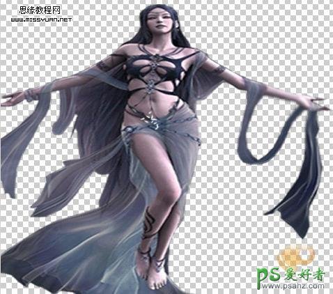 PS人像合成教程：创意合成正在消失的漂亮美女特效照片