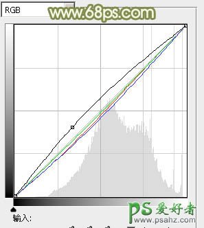 PS给草地上的欧美少女调出淡淡的青黄色