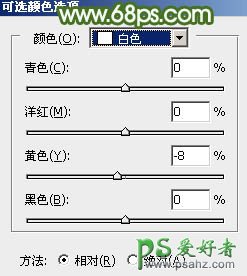 PS外景调色教程：给草地上外拍的清新少女写真照调出唯美的粉绿色