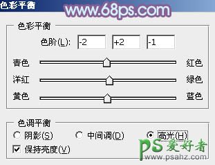 PS给室内亲密的情侣照片调出淡蓝韩系色调